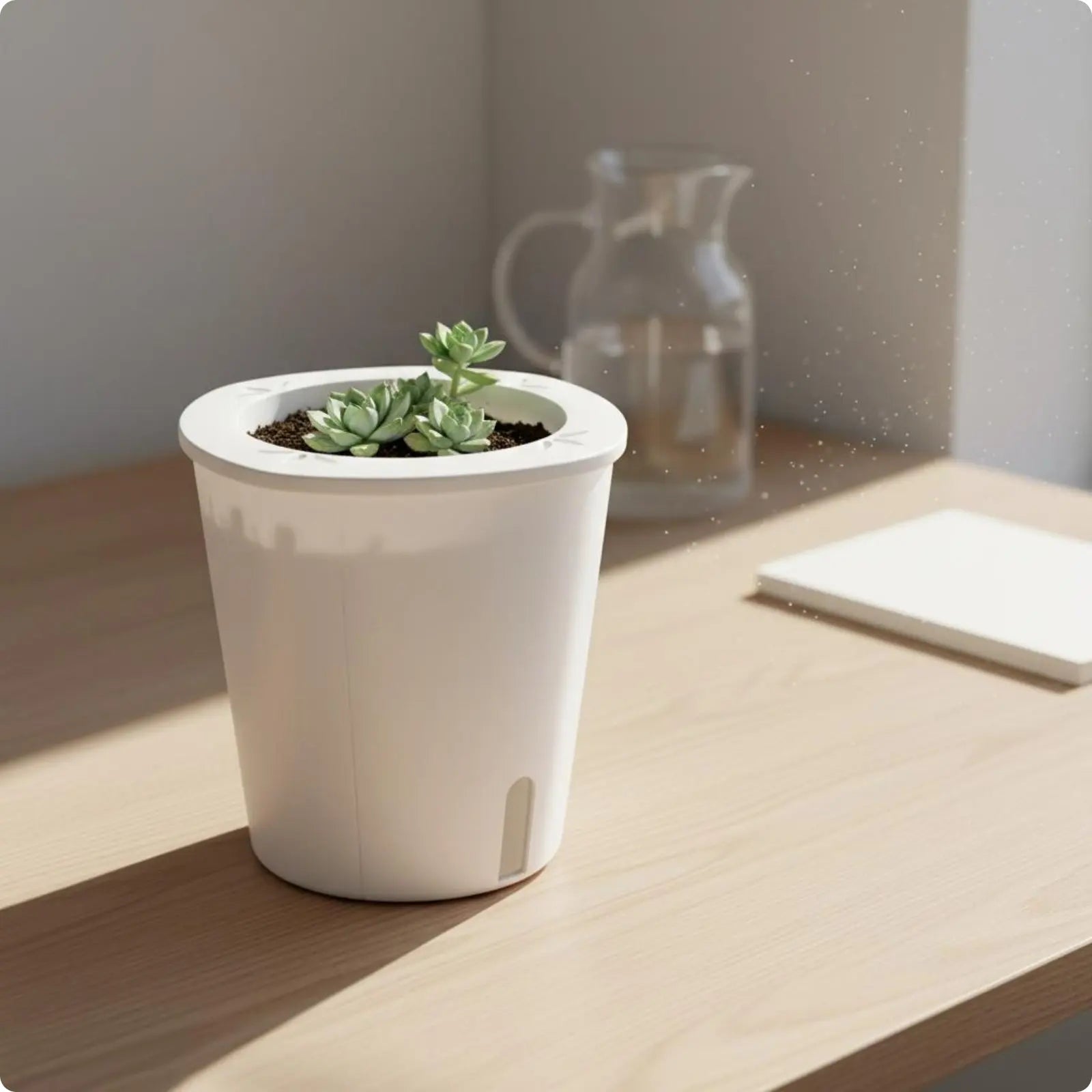 Pot Auto-Arrosant Grande Taille – Réservoir Intégré | Balcon, Terrasse & Jardin