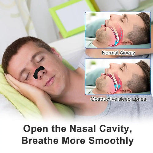 Bandelettes nasales anti-ronflement – Respiration facilitée jour et nuit