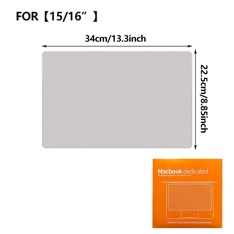 Chiffon Microfibre pour MacBook – Protection Clavier & Nettoyage Écran 13/15/16 pouces