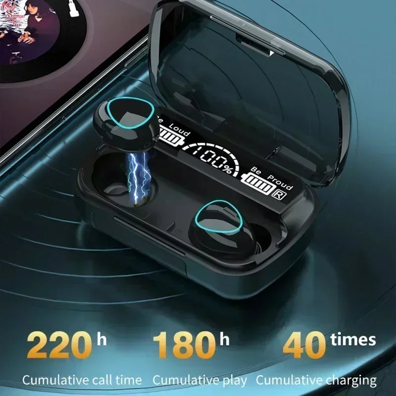 Écouteurs sans fil Bluetooth TWS – Son stéréo 9D