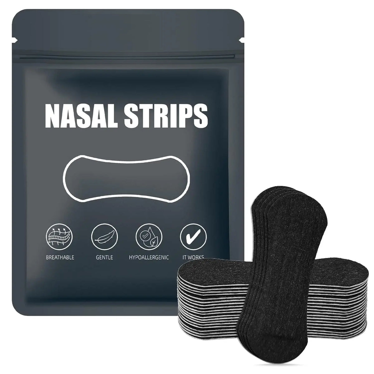 Bandelettes nasales anti-ronflement – Respiration facilitée jour et nuit