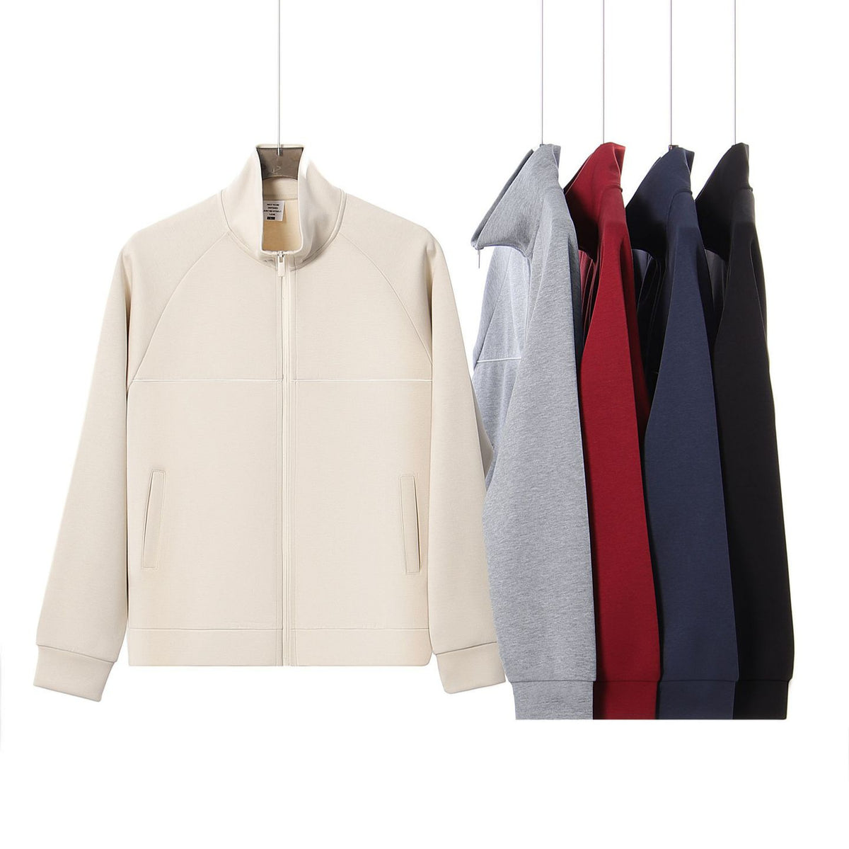 Veste Zippée Col Montant — Homme