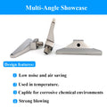 110mm 1/4" Stainless Steel Air Knife Nozzle, Flat Fan Compressed Air Blowing Nozzle for Industrial Drying, Cleaning, Cooling