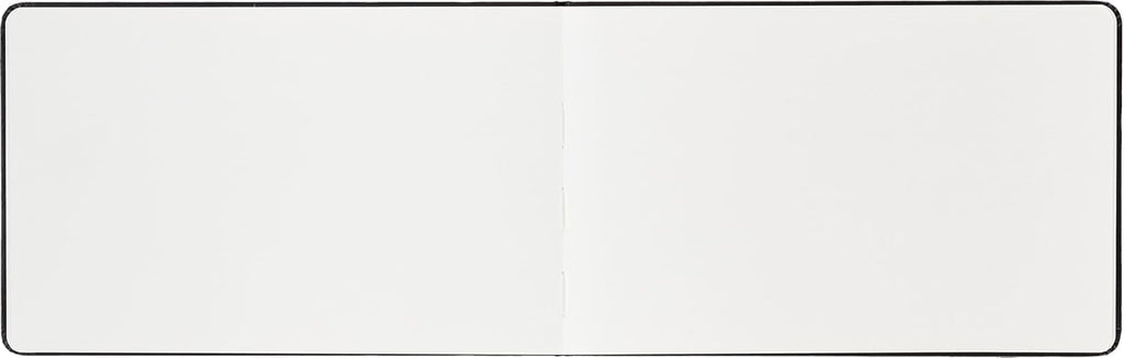 Moleskine Art Collection, aquarelalbum (tekenboek, hardcover, papier geschikt voor aquarelpotloden en verf, groot formaat 13 x 21 cm, 72 pagina's) zwart