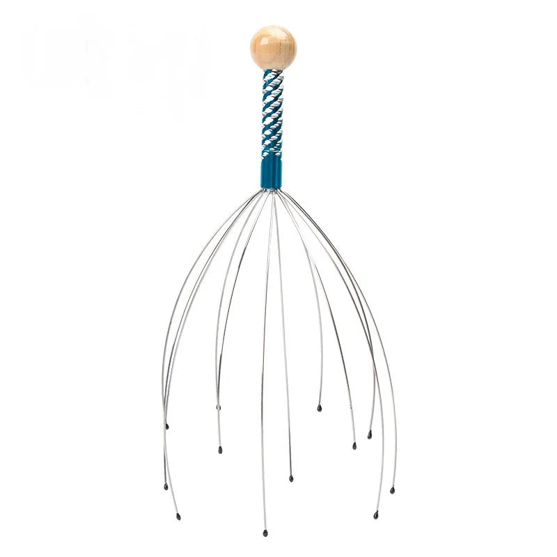Masseur de Tête Octopus — Griffe Relaxante en Acier Inoxydable