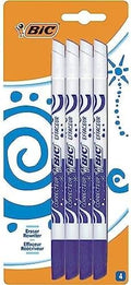 BIC Mini-gum, blauwe inkt, 4 stuks