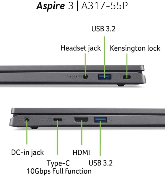 Acer Swift 1 A115-32-C3AK laptop, 35,6 cm (15,6 inch), Full HD, laptop (Intel Celeron N4500, 4 GB RAM, 128 GB eMMC, Intel UHD Graphics, Windows 11) - toetsenbord AZERTY (Frans), laptop Grijs