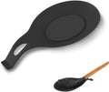 Repose-Cuillère en Silicone Multifonction – Suspendu, Lave-Vaisselle, Noir
