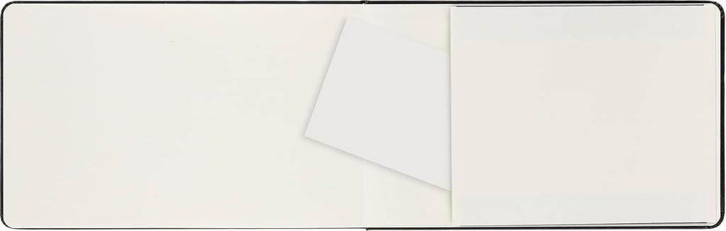 Moleskine Art Collection, aquarelalbum (tekenboek, hardcover, papier geschikt voor aquarelpotloden en verf, groot formaat 13 x 21 cm, 72 pagina's) zwart