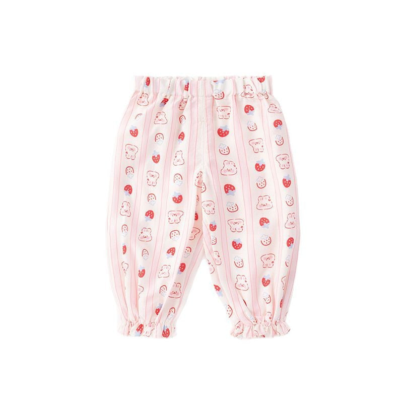 Cute Outerwear Pants for Babies, New Sleep Pants for Girls, Lightweight Mosquito-Proof Summer Pants