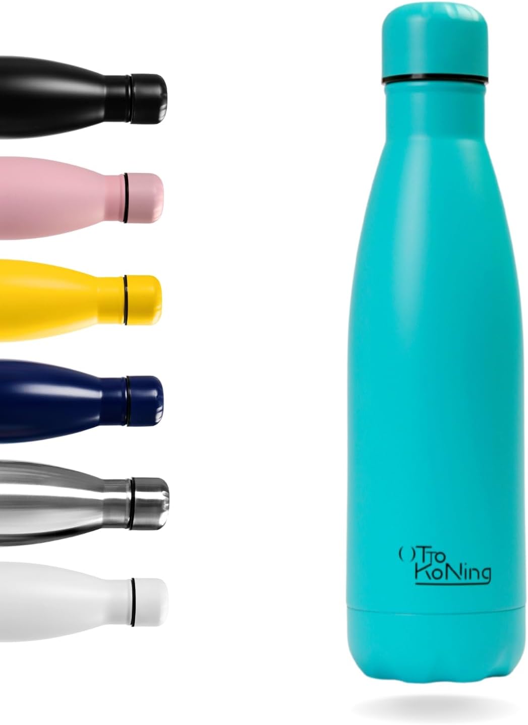 Otto Koning Insulated Water Bottle 500ml - Insulated Water Bottle Keeps Drinks Cold for 24 Hours and Hot for 12 Hours - Leak Proof Insulated Water Bottle BPA Free
