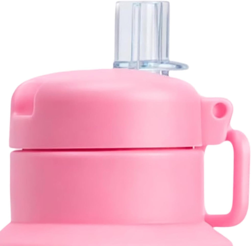 Gourde Pliable | Gourde Camping Étanche et avec Paille,Bouteille D'Eau Portable | Pour La Pêche La Randonnée Le Camping Le Cyclisme Trajets Quotidiens Course À