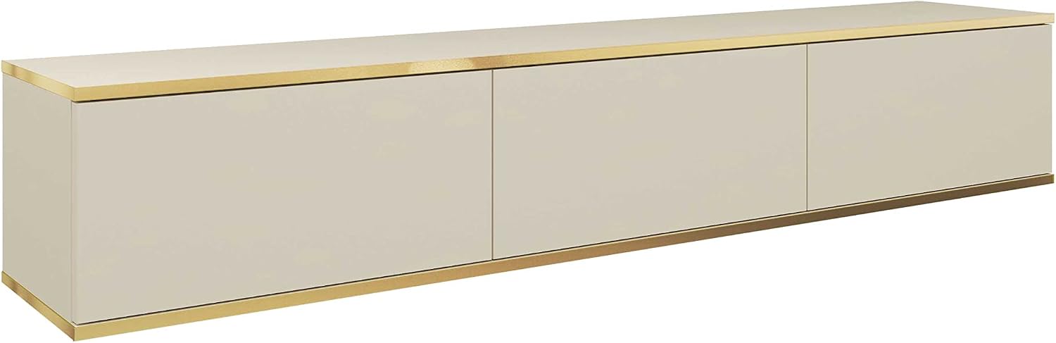 Meuble TV Mural Design | Ouverture Push-to-Open | 175 x 30 x 32 cm