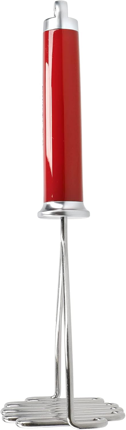 Presse-Purée KitchenAid Acier Inoxydable – Manche Ergonomique Antidérapant, Crème Amande