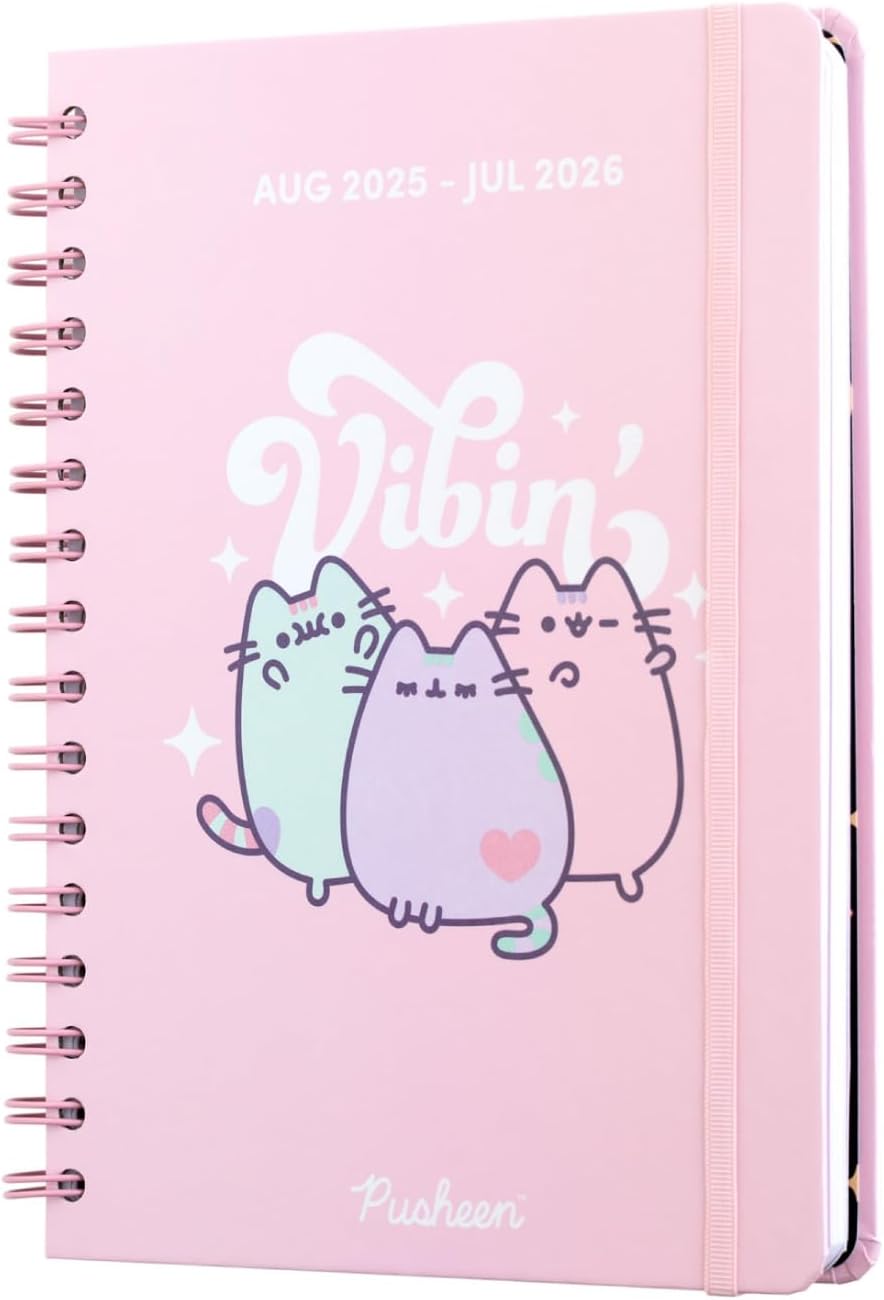 Grupo Erik - Pusheen Schoolagenda 2025 2026 | A5-formaat, schrijfwaren voor jongeren, schoolbenodigdheden, agenda 2025 2026 meisjes