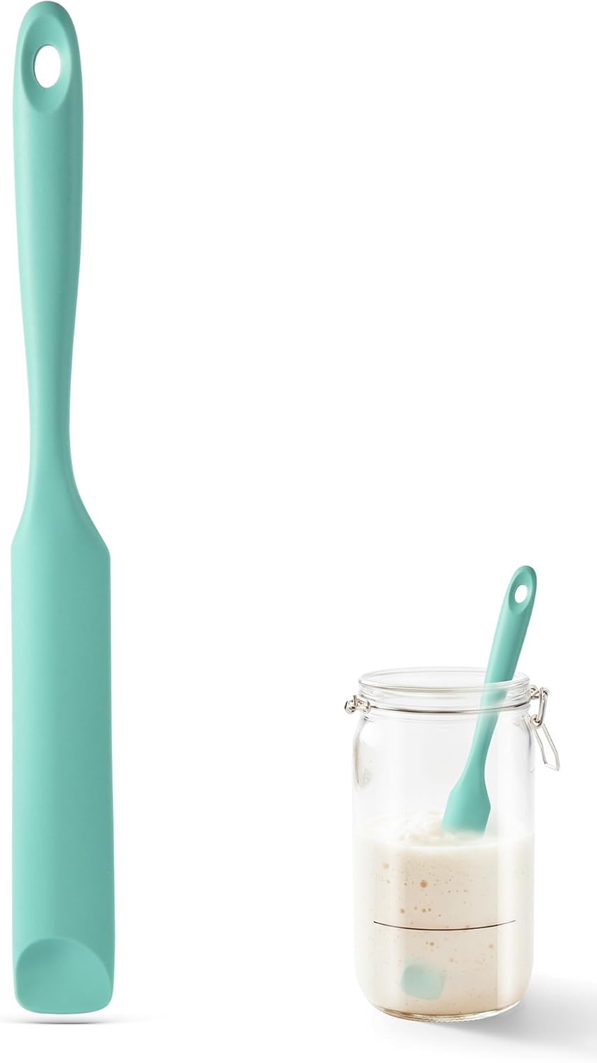 Spatule Silicone U-Taste – Embout Cuillère, Cœur Acier Inox, Résistante 315°C, 24,5 cm, Noir