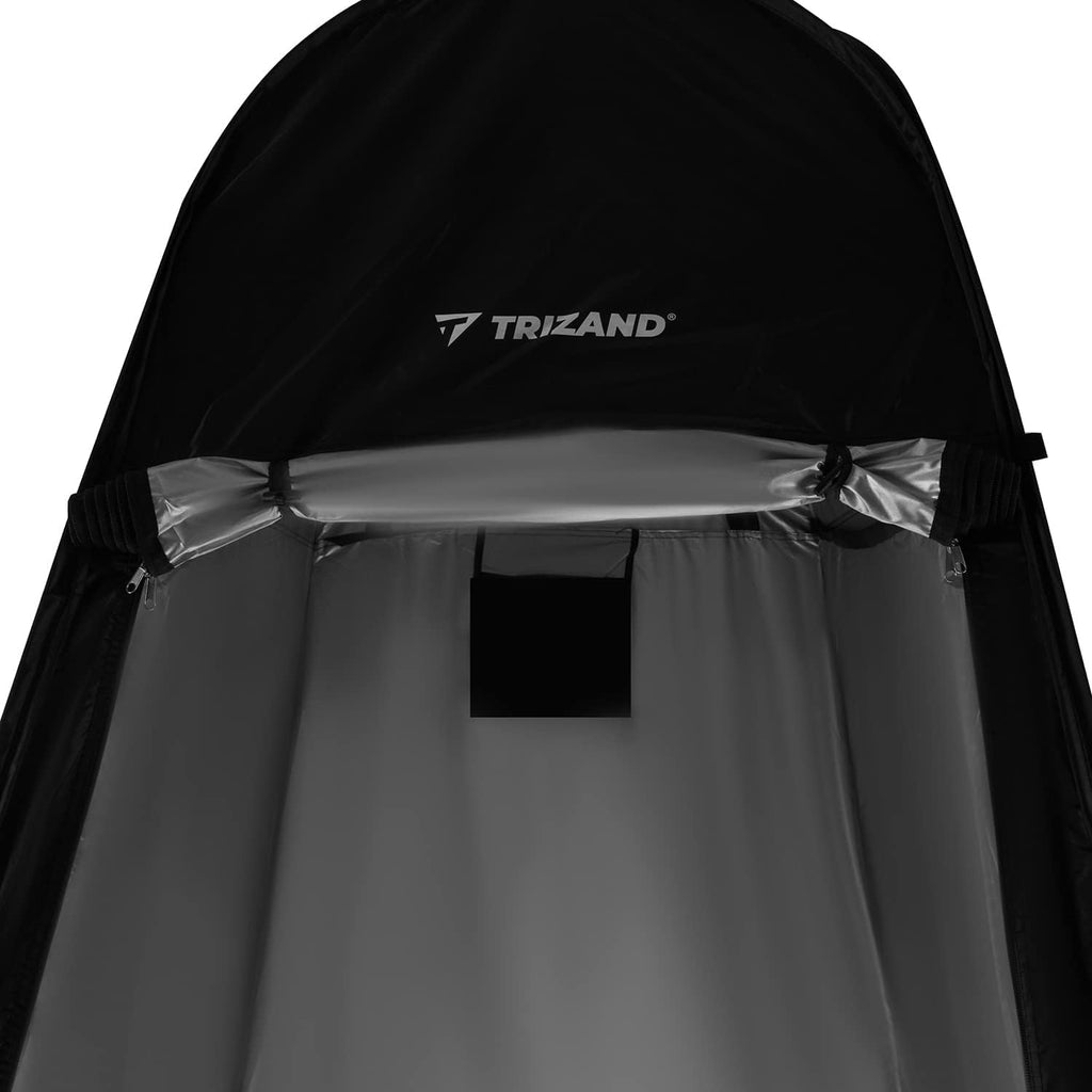 TRIZAND 23492 Strandtent, mobiel, voor douche, toilet, met draagtas, waterdicht, ondoorzichtig, pop-up voor buiten