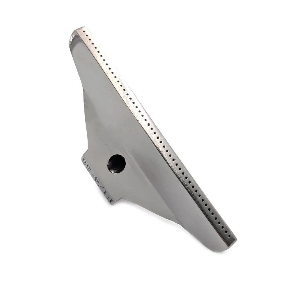110mm 1/4" Stainless Steel Air Knife Nozzle, Flat Fan Compressed Air Blowing Nozzle for Industrial Drying, Cleaning, Cooling