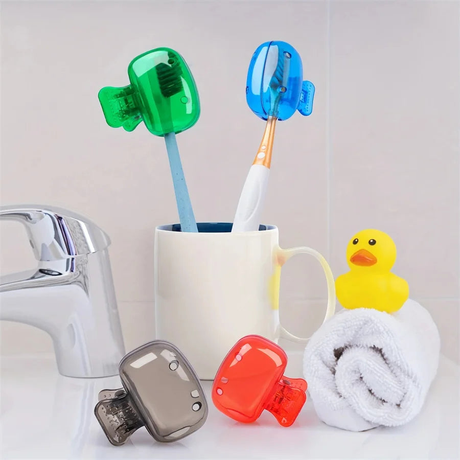 Protège-Brosse à Dents de Voyage – Lot de 2 | Hygiénique, Respirant & Réutilisable