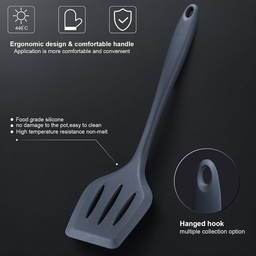Set de Cuisine RAXCO 18 Pièces — 5 Couteaux Inox + 7 Spatules Silicone + Bloc