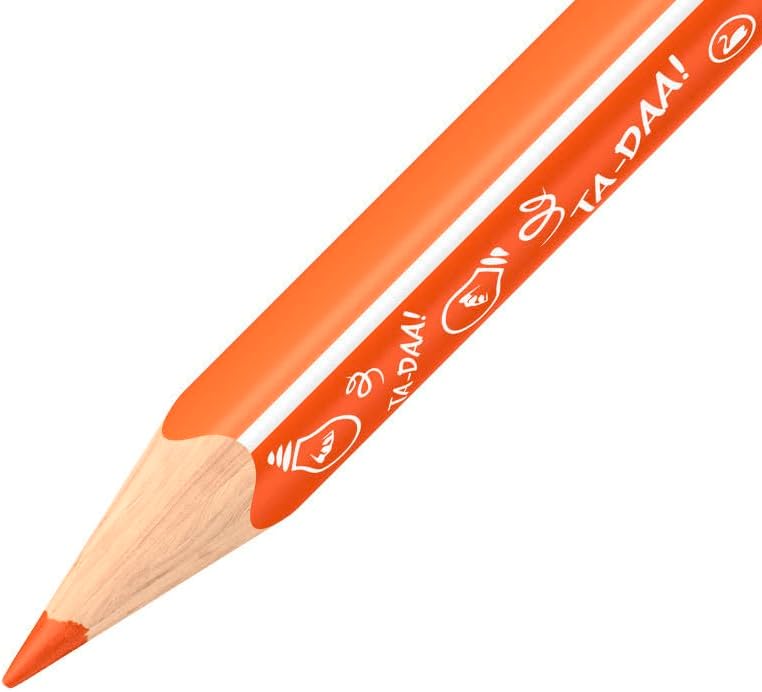 STABILO - 12 Triangular Colored Pencils - Trio Thick Short Animal Vibes - 12 Colours