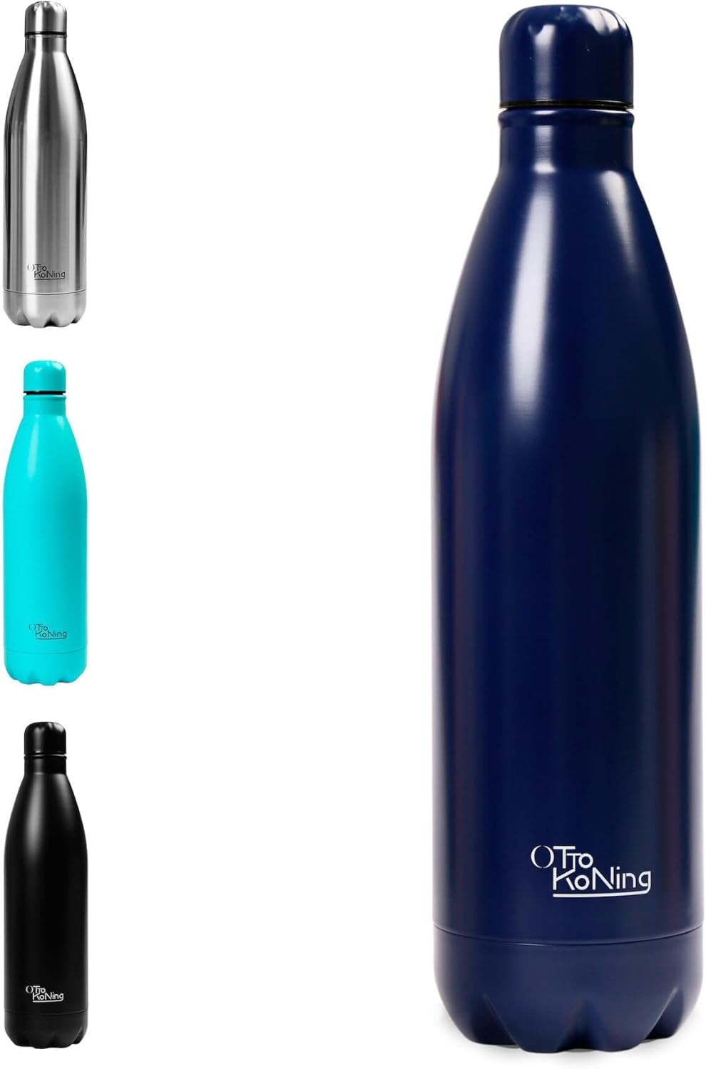 Otto Koning Insulated Water Bottle 500ml - Insulated Water Bottle Keeps Drinks Cold for 24 Hours and Hot for 12 Hours - Leak Proof Insulated Water Bottle BPA Free