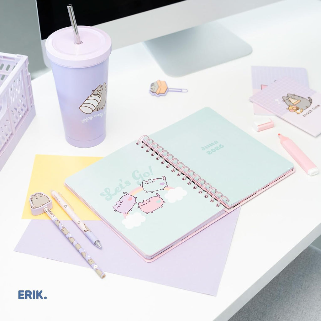 Grupo Erik - Pusheen Schoolagenda 2025 2026 | A5-formaat, schrijfwaren voor jongeren, schoolbenodigdheden, agenda 2025 2026 meisjes