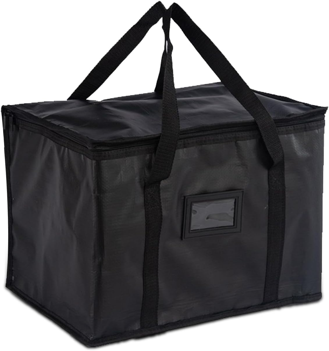 SUOXU Koeltas, 40 liter, grote opvouwbare geïsoleerde lunchtas voor picknick en reizen, winkelen, koelbox voor camping, barbecue en voedsellevering (zwart)