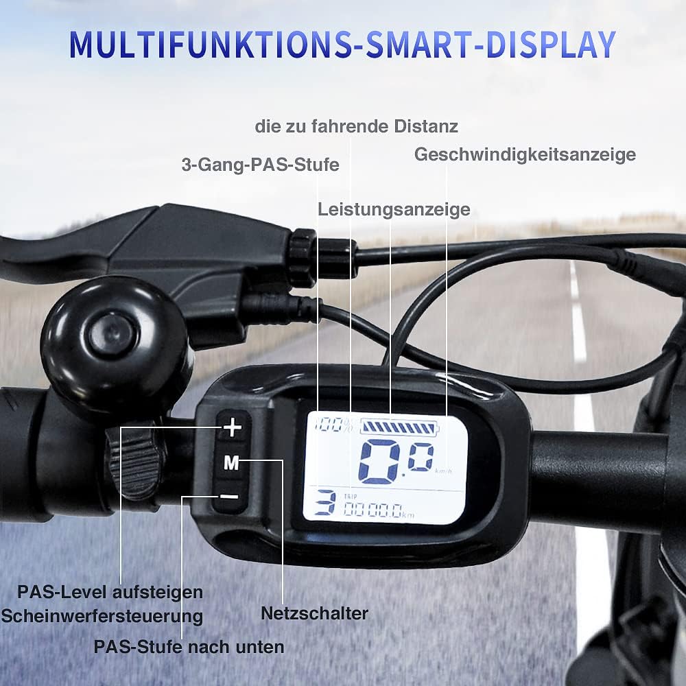 Fafrees F20 Elektrische vouwfiets 36 V 16 Ah accu 20 x 3,0 inch elektrische fiets bereik tot 60-130 km, 250 W Fatbike, Pedelec 25 km/u, opvouwbare elektrische fiets voor dames en heren