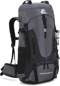Bseash Waterdichte lichtgewicht wandelrugzak met regenhoes, outdoor sport reisrugzak voor klimmen kamperen toerisme, 60 liter, Militair Groen