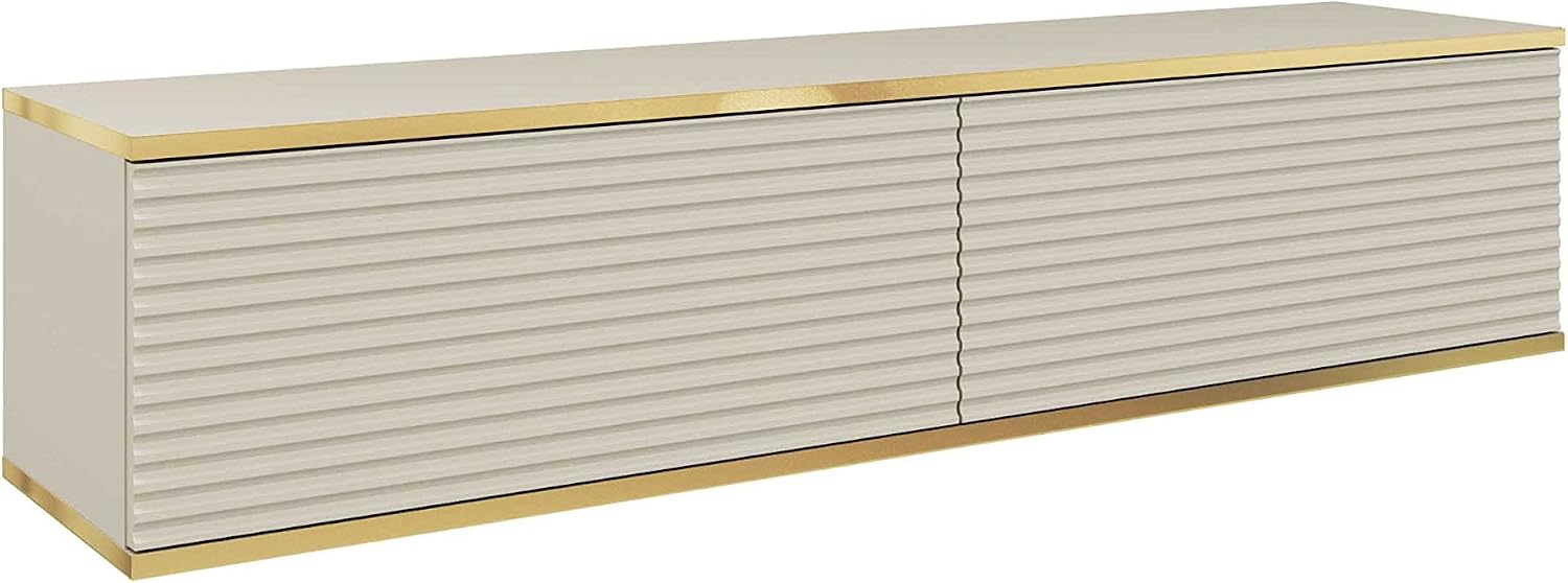 Meuble TV Mural Design | Ouverture Push-to-Open | 175 x 30 x 32 cm