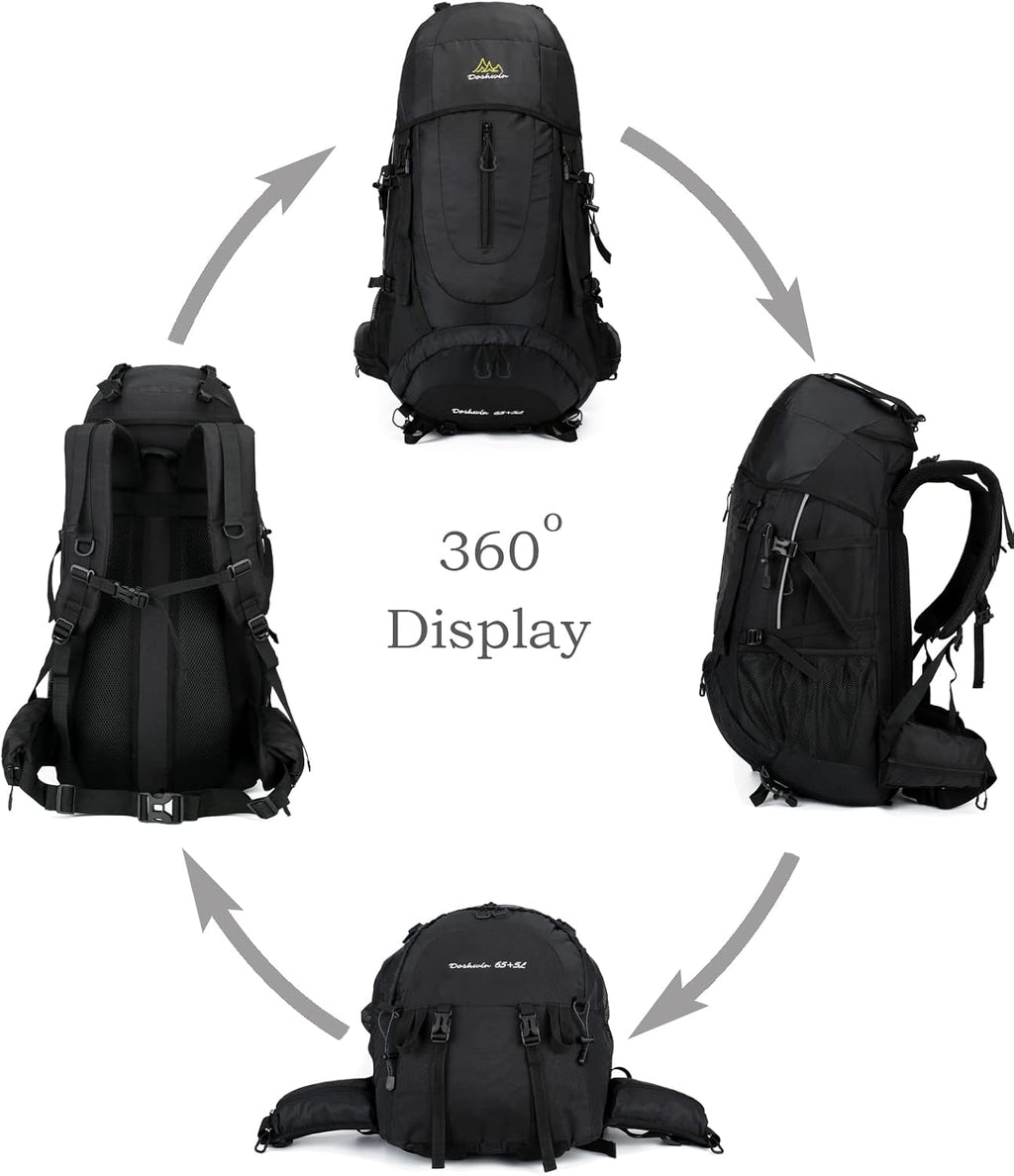 70 l rugzak, trekking, kamperen, reizen, wandelen, groot, voor heren en dames