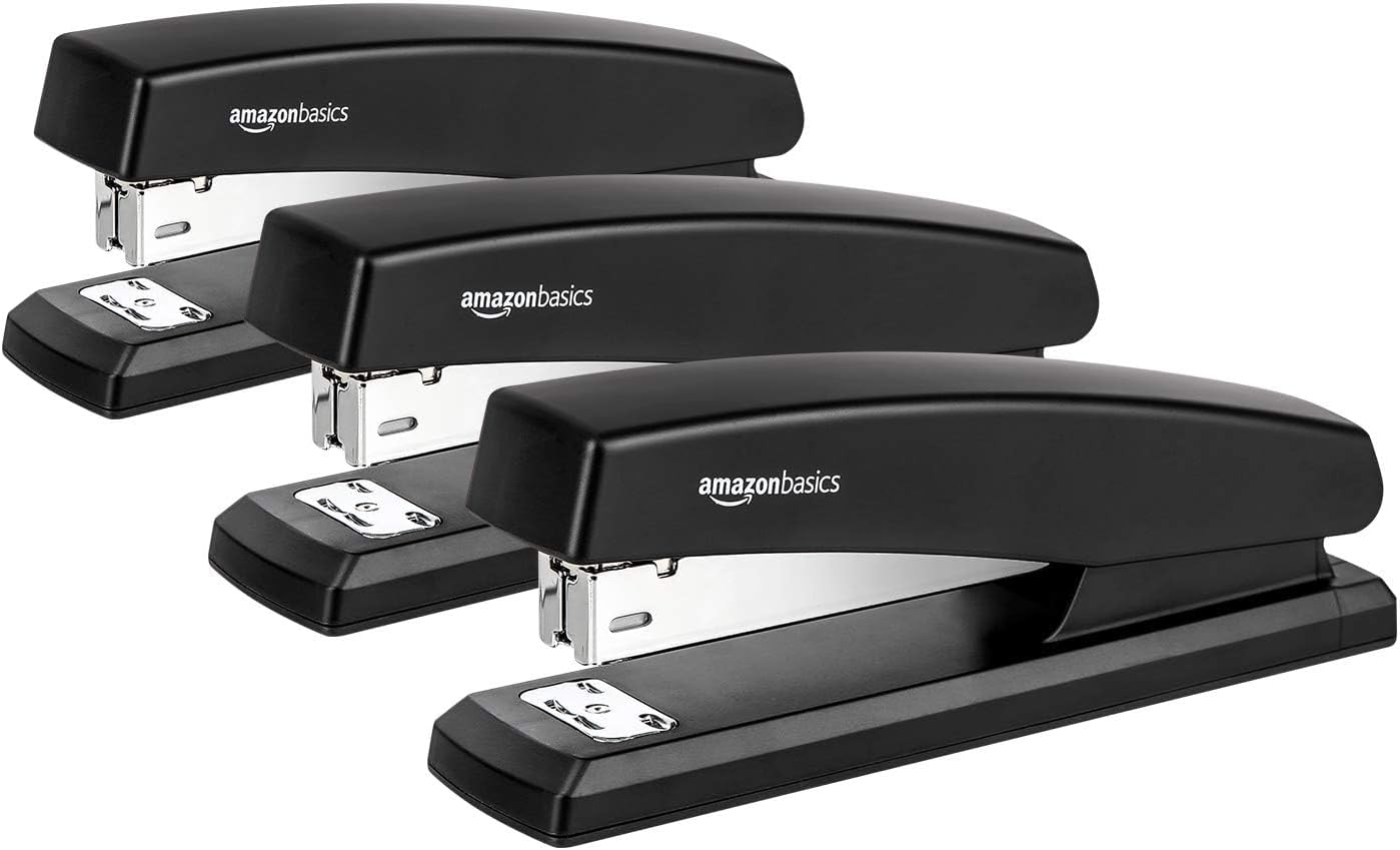 Amazon Basics nietjesmachine met 1000 nietjes, zwart