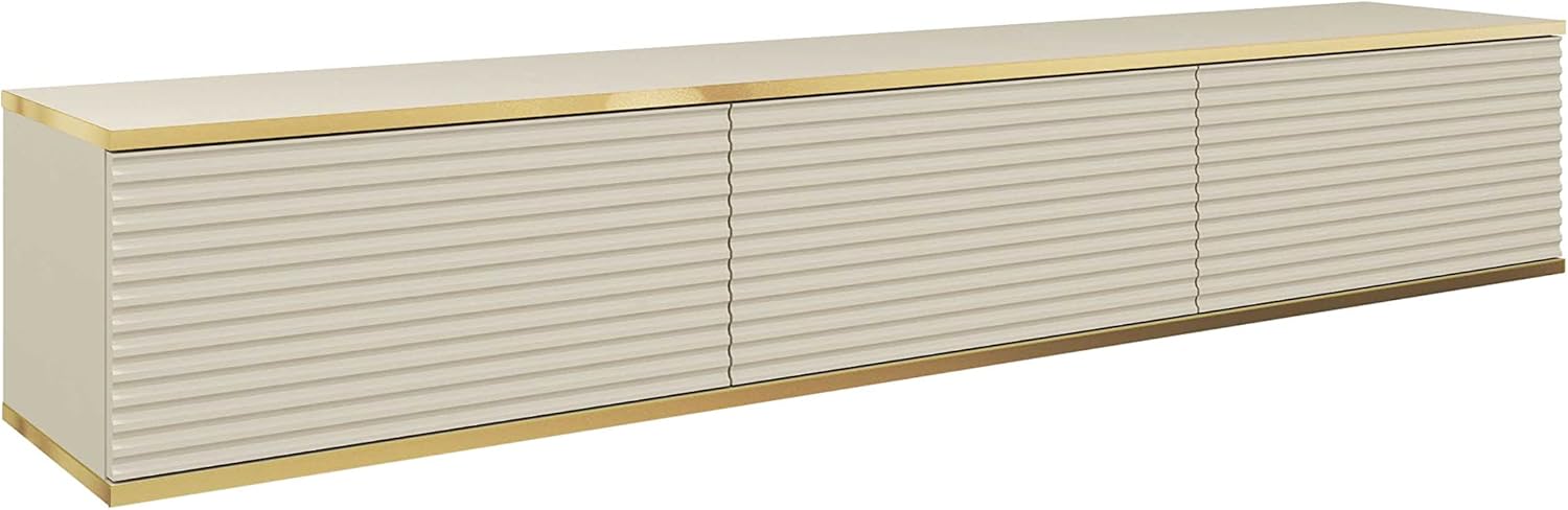 Meuble TV Mural Design | Ouverture Push-to-Open | 175 x 30 x 32 cm