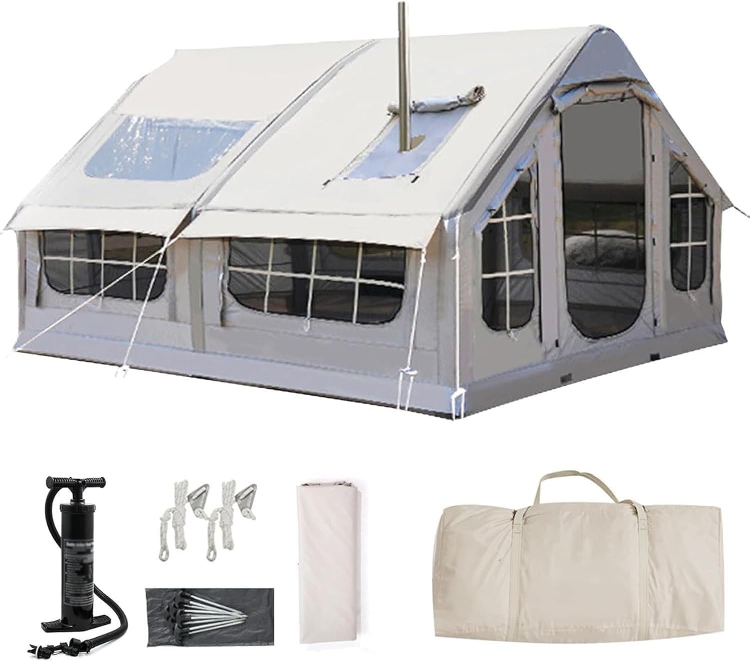 Opblaasbare tent met pomp voor familiecamping