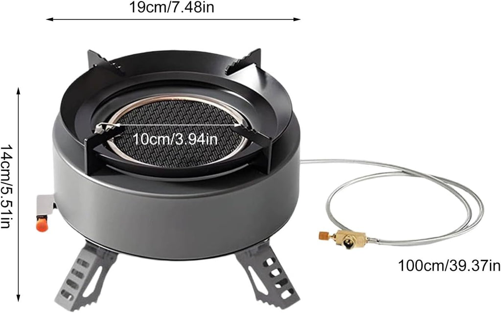 Réchaud de camping pour extérieur – Cuisine résistante – Réchaud de cuisine en plein air | pour randonnée et activités de plein air pour toute la