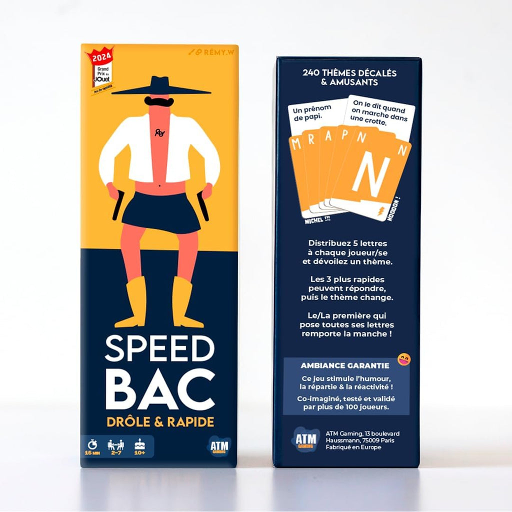 ATM Gaming Speedbac Kids – Children's Board Game – Perfect for Setting the Mood in the Family – 2 to 7 Players – Grand Prix du Jouet 2024 – Ages 7 and Above