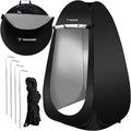 TRIZAND 23492 Strandtent, mobiel, voor douche, toilet, met draagtas, waterdicht, ondoorzichtig, pop-up voor buiten