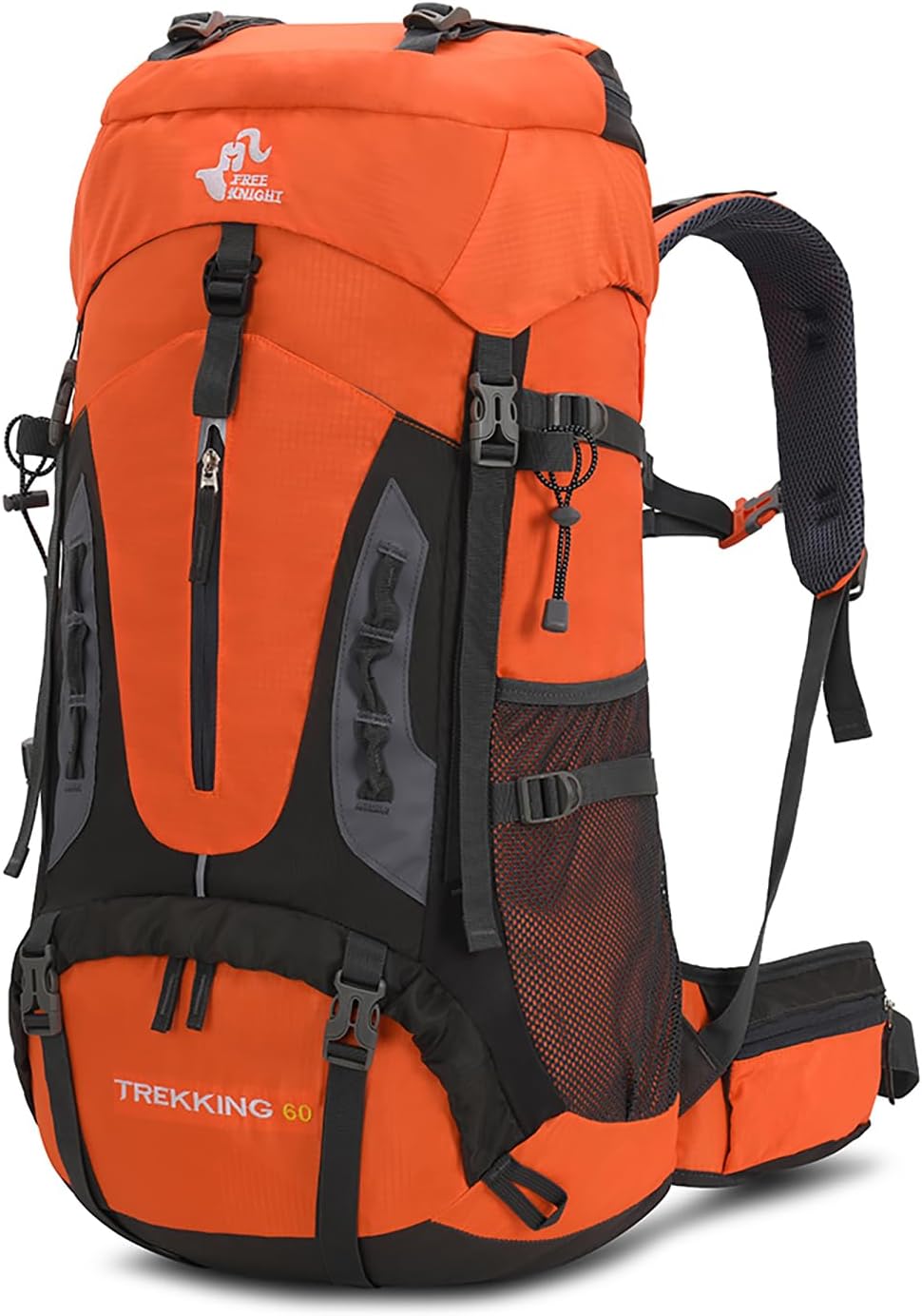 Bseash Waterdichte lichtgewicht wandelrugzak 60 liter Militair Groen