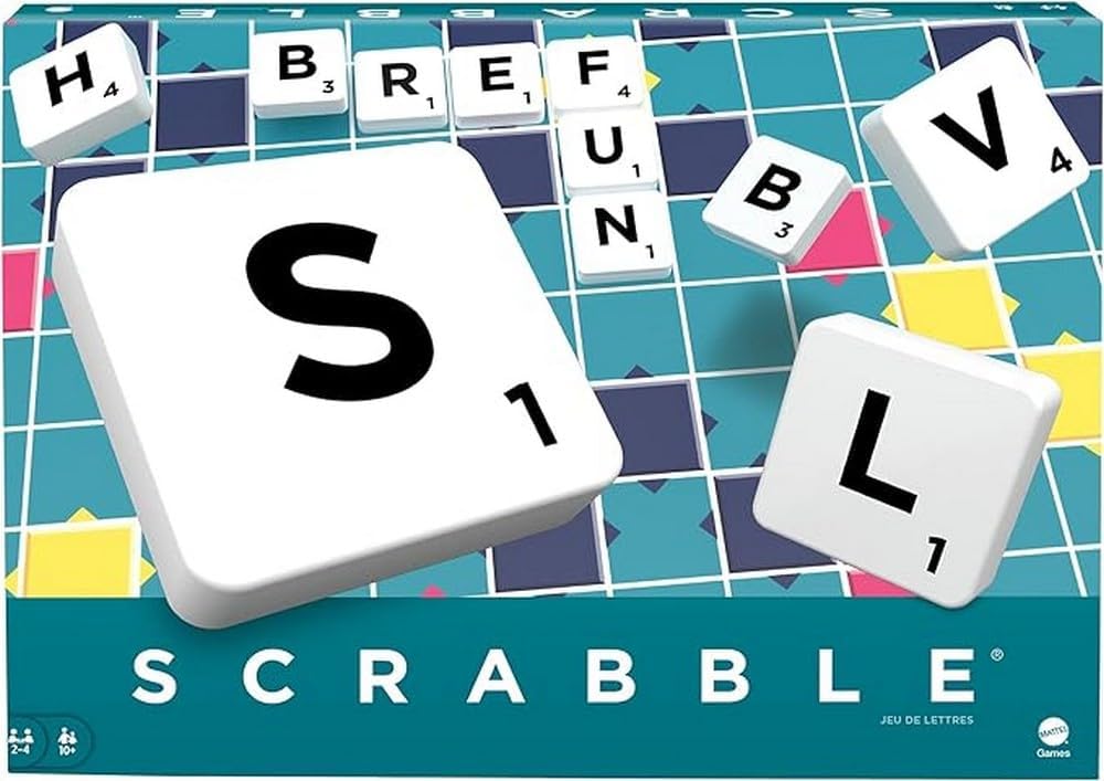 Mattel Games - Y9668 - Mattel Scrabble Junior - Gezelschapsspel voor kinderen vanaf 6 jaar
