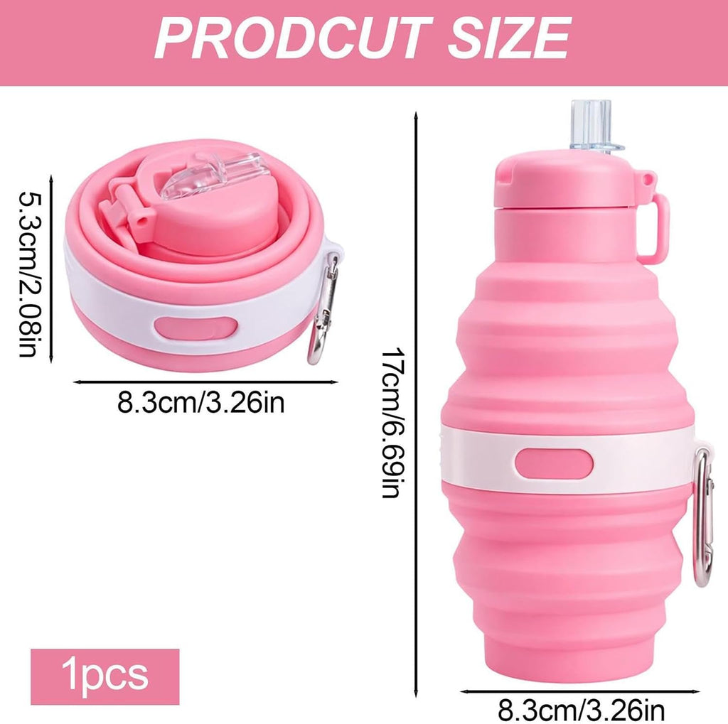 Gourde Pliable | Gourde Camping Étanche et avec Paille,Bouteille D'Eau Portable | Pour La Pêche La Randonnée Le Camping Le Cyclisme Trajets Quotidiens Course À