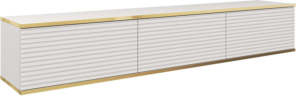 Meuble TV Mural Design | Ouverture Push-to-Open | 175 x 30 x 32 cm