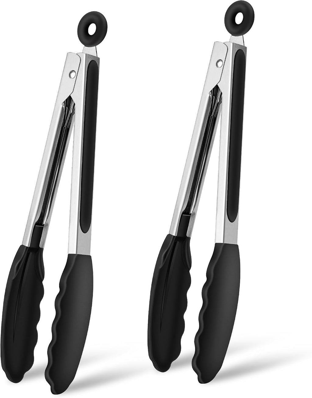 Pinces de Cuisine Silicone Elalove – Lot de 2, Inox, Résistantes Chaleur, 26 cm