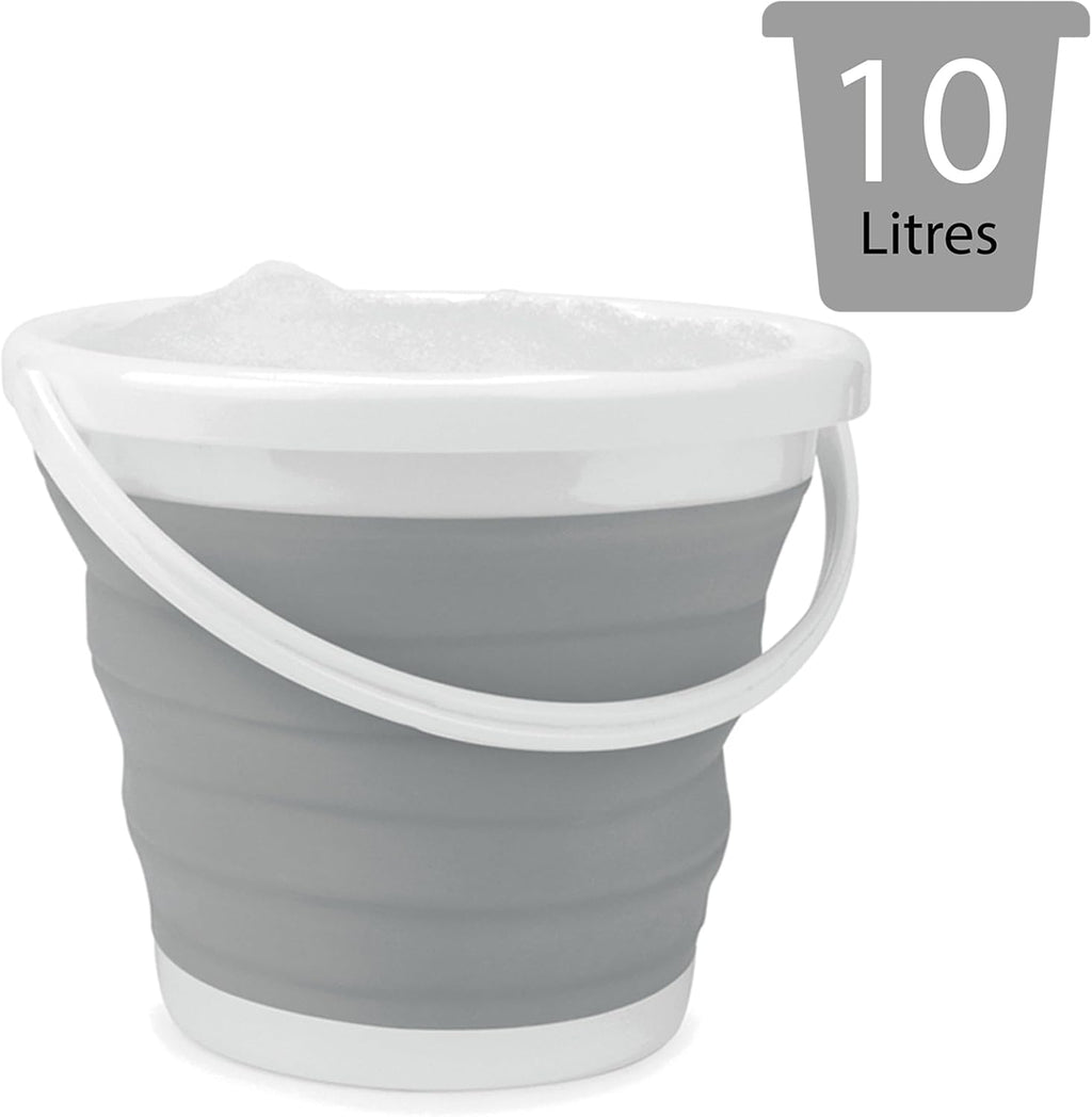 Beldray LA030191GRY Opvouwbare kom – intrekbare kom van kunststof, afwasbak, draagbaar, groenten wassen, servies, rechthoekige kom voor huishouden en keuken, camping, caravans