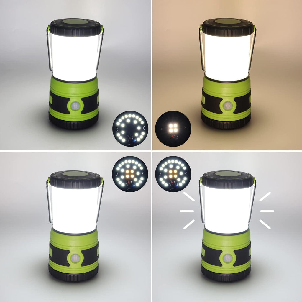 DA LIGHT Led-campinglamp, superhelder, 1500 lumen, 4 lichtmodi, dimbaar, op batterijen werkende noodlamp, geschikt voor nachtwandelingen, tentverlichting, noodgevallen, stroomuitval enz. (oranje)