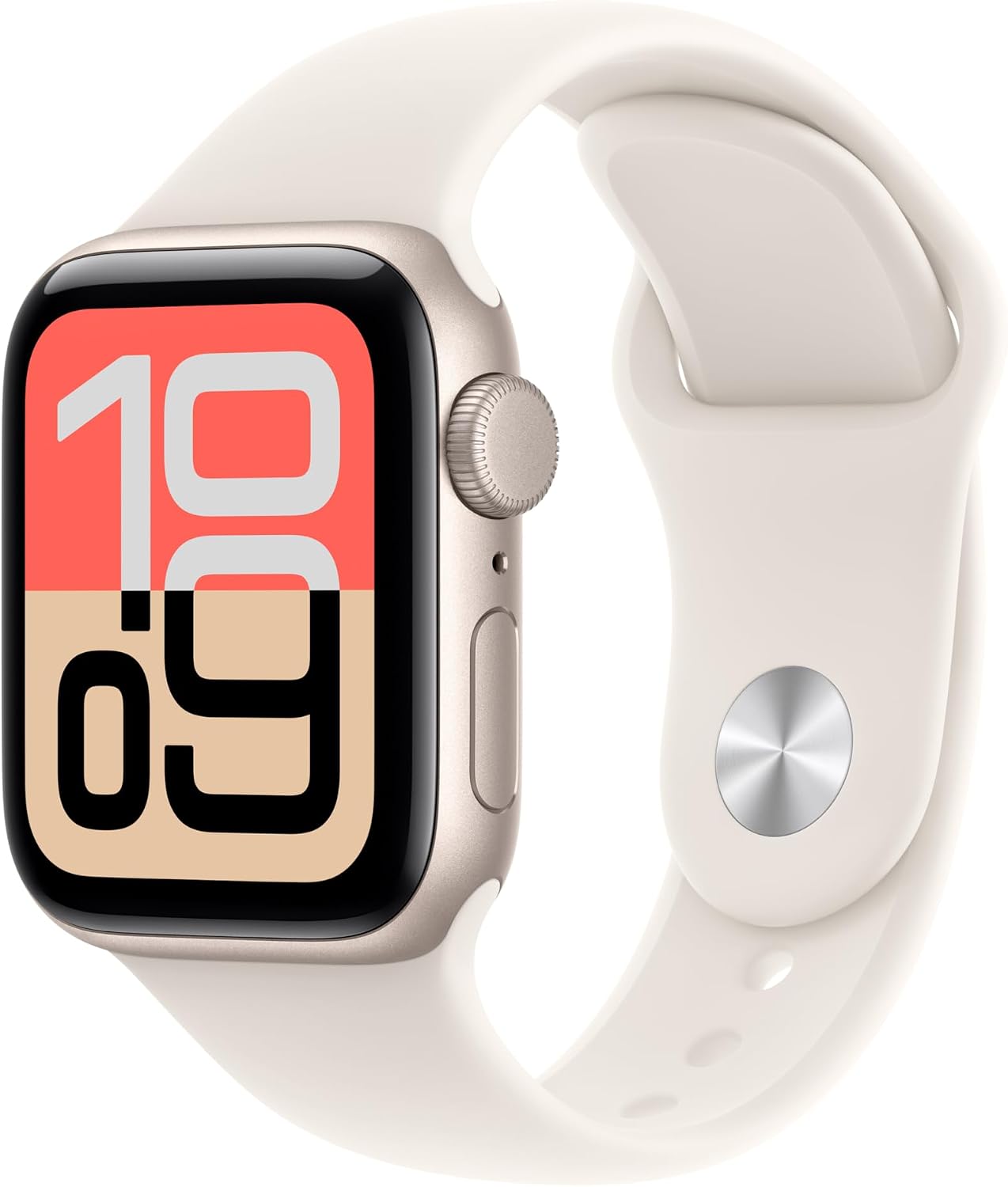 Apple Watch SE 3 [GPS 40mm] Smart Watch with Starlight Case and Starlight Sport Band - Activity / Sleep / Heart Rate Monitor - Always On Screen