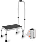 VEVOR Ladder met 1 treden, capaciteit 150 kg, opvouwbare ladder van staal, 3 verstelbare hoogtes, draagbare trapladder voor peuters voor volwassenen, robuuste antislip trapladder voor kantoor, camper