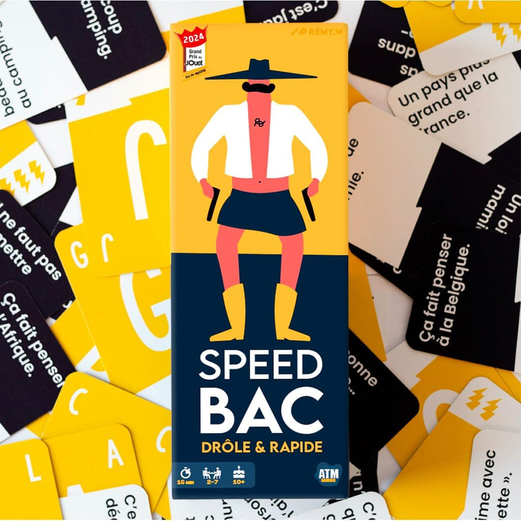 ATM Gaming Speedbac Kids – Children's Board Game – Perfect for Setting the Mood in the Family – 2 to 7 Players – Grand Prix du Jouet 2024 – Ages 7 and Above