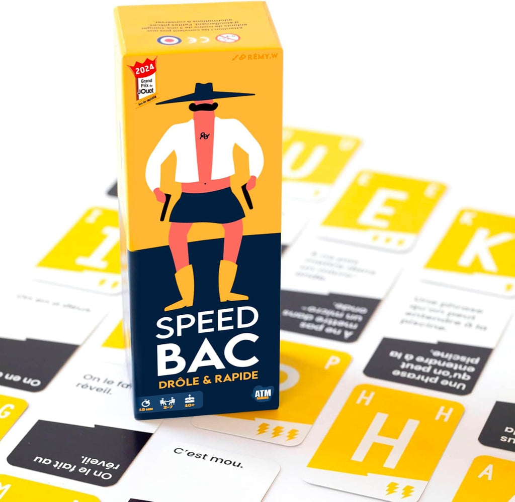 ATM Gaming Speedbac Kids – Children's Board Game – Perfect for Setting the Mood in the Family – 2 to 7 Players – Grand Prix du Jouet 2024 – Ages 7 and Above
