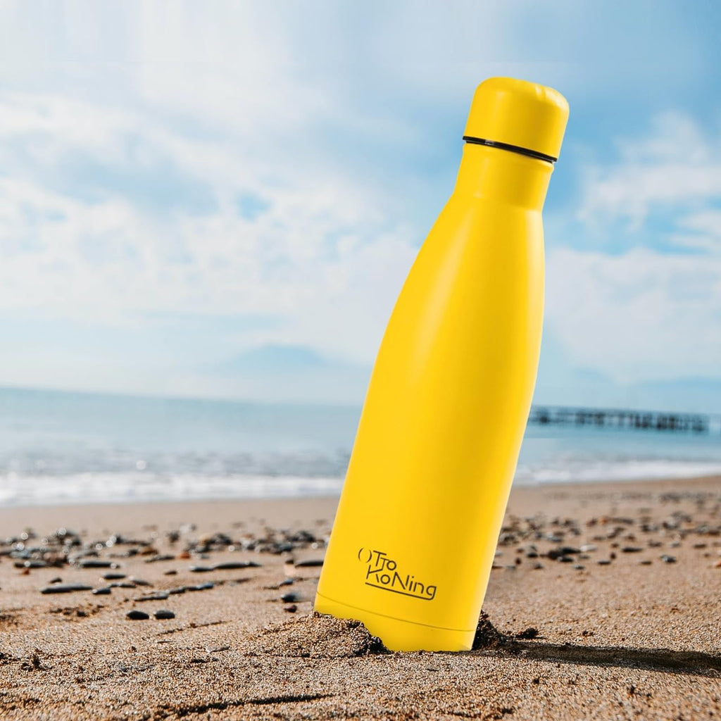Otto Koning Insulated Water Bottle 500ml - Insulated Water Bottle Keeps Drinks Cold for 24 Hours and Hot for 12 Hours - Leak Proof Insulated Water Bottle BPA Free